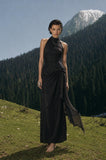 Load image into Gallery viewer, Black Elegant Floor Length Dress, Modern Formal Gown for Gala and Reception