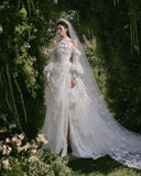 Load image into Gallery viewer, Ivory Classic Bridal Gown with Full-Length Silhouette, Wedding Dress for Bridal Portraits
