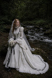 Load image into Gallery viewer, Ivory Romantic Bridal Gown with Formal Bridal Look, Wedding Dress for Bridal Portraits