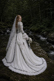Load image into Gallery viewer, Ivory Romantic Bridal Gown with Formal Bridal Look, Wedding Dress for Bridal Portraits
