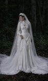 Load image into Gallery viewer, Ivory Elegant Bridal Gown with Formal Bridal Look, Wedding Dress for Bridal Portraits