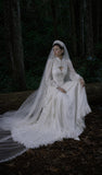 Load image into Gallery viewer, Ivory Elegant Bridal Gown with Formal Bridal Look, Wedding Dress for Bridal Portraits