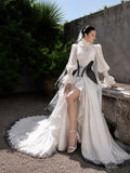 Load image into Gallery viewer, Ivory Refined Bridal Gown with Formal Bridal Look, Wedding Dress for Bridal Portraits