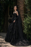 Load image into Gallery viewer, Ivory Statement Bridal Gown with Formal Bridal Look, Wedding Dress for Bridal Portraits