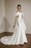 Load image into Gallery viewer, Ivory Statement Bridal Gown with Statement Skirt, Wedding Dress for Bridal Portraits