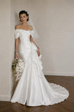 Load image into Gallery viewer, Ivory Statement Bridal Gown with Statement Skirt, Wedding Dress for Bridal Portraits