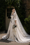 Load image into Gallery viewer, Ivory Classic Bridal Gown with Graceful Draping, Wedding Dress for Bridal Portraits