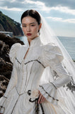 Load image into Gallery viewer, Ivory Refined Bridal Gown with Ceremony Style, Wedding Dress for Bridal Portraits