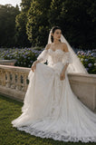 Load image into Gallery viewer, Ivory Graceful Bridal Gown with Ceremony Style, Wedding Dress for Bridal Portraits