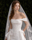 Load image into Gallery viewer, Ivory Classic Bridal Gown with Full-Length Silhouette, Wedding Dress for Wedding Reception