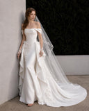 Load image into Gallery viewer, Ivory Classic Bridal Gown with Full-Length Silhouette, Wedding Dress for Wedding Reception