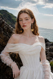Load image into Gallery viewer, Ivory Graceful Bridal Gown with Formal Bridal Look, Wedding Dress for Wedding Reception