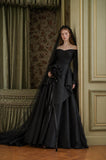 Load image into Gallery viewer, Black Statement Bridal Gown with Formal Bridal Look, Wedding Dress for Formal Ceremony