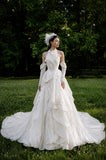 Load image into Gallery viewer, Ivory Romantic Bridal Gown with Ceremony Style, Wedding Dress for Wedding Reception