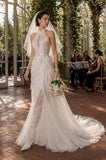 Load image into Gallery viewer, Ivory Statement Bridal Gown with Full-Length Silhouette, Wedding Dress for Elegant Celebration