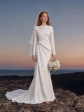Load image into Gallery viewer, Ivory Classic Bridal Gown with Graceful Draping, Wedding Dress for Elegant Celebration