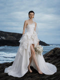 Load image into Gallery viewer, Ivory Statement Bridal Gown with Graceful Draping, Wedding Dress for Elegant Celebration
