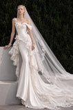 Load image into Gallery viewer, Ivory Romantic Bridal Gown with Ceremony Style, Wedding Dress for Elegant Celebration