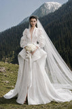 Load image into Gallery viewer, Ivory Elegant Bridal Gown with Ceremony Style, Wedding Dress for Elegant Celebration