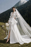 Load image into Gallery viewer, Ivory Elegant Bridal Gown with Ceremony Style, Wedding Dress for Elegant Celebration