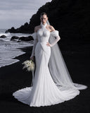 Load image into Gallery viewer, Ivory Classic Bridal Gown with Ceremony Style, Wedding Dress for Elegant Celebration