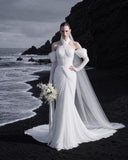 Load image into Gallery viewer, Ivory Classic Bridal Gown with Ceremony Style, Wedding Dress for Elegant Celebration