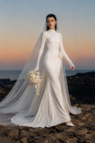 Load image into Gallery viewer, Ivory Classic Bridal Gown with Full-Length Silhouette, Wedding Dress for Formal Ceremony