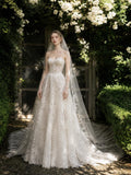 Load image into Gallery viewer, Ivory Graceful Bridal Gown with Full-Length Silhouette, Wedding Dress for Formal Ceremony