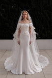 Load image into Gallery viewer, Ivory Romantic Bridal Gown with Formal Bridal Look, Wedding Dress for Formal Ceremony