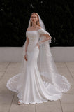 Load image into Gallery viewer, Ivory Romantic Bridal Gown with Formal Bridal Look, Wedding Dress for Formal Ceremony