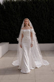 Load image into Gallery viewer, Ivory Romantic Bridal Gown with Formal Bridal Look, Wedding Dress for Formal Ceremony