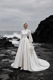 Load image into Gallery viewer, Ivory Elegant Bridal Gown with Formal Bridal Look, Wedding Dress for Formal Ceremony