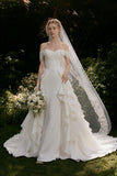 Load image into Gallery viewer, Ivory Classic Bridal Gown with Formal Bridal Look, Wedding Dress for Formal Ceremony