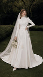 Load image into Gallery viewer, Ivory Statement Bridal Gown with Graceful Draping, Wedding Dress for Formal Ceremony