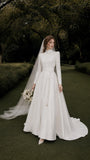 Load image into Gallery viewer, Ivory Statement Bridal Gown with Graceful Draping, Wedding Dress for Formal Ceremony