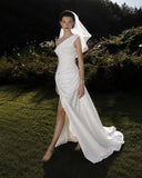 Load image into Gallery viewer, Ivory Graceful Bridal Gown with Ceremony Style, Wedding Dress for Formal Ceremony