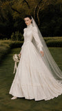 Load image into Gallery viewer, Ivory Refined Bridal Gown with Formal Bridal Look, Wedding Dress for Garden Wedding