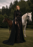 Load image into Gallery viewer, Ilona Boho Wedding Dress, Ethereal Bridal Gown for Outdoor Ceremony image 3