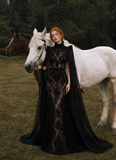 Load image into Gallery viewer, Ilona Boho Wedding Dress, Ethereal Bridal Gown for Outdoor Ceremony image 5