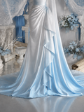 Load image into Gallery viewer, Ilona Off Shoulder Wedding Dress, Modern Corset Bridal Gown with Sculpted Fit image 2