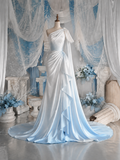 Load image into Gallery viewer, Ilona Off Shoulder Wedding Dress, Modern Corset Bridal Gown with Sculpted Fit image 3