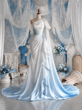 Load image into Gallery viewer, Ilona Off Shoulder Wedding Dress, Modern Corset Bridal Gown with Sculpted Fit image 6