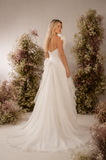 Load image into Gallery viewer, Iris Off Shoulder Wedding Dress, Modern Corset Bridal Gown with Sculpted Fit image 2