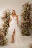 Load image into Gallery viewer, Iris Off Shoulder Wedding Dress, Modern Corset Bridal Gown with Sculpted Fit image 5