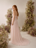 Load image into Gallery viewer, Ivana Boho Wedding Dress, Ethereal Bridal Gown for Outdoor Ceremony image 4
