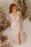 Load image into Gallery viewer, Ivana Boho Wedding Dress, Ethereal Bridal Gown for Outdoor Ceremony image 5