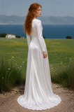 Load image into Gallery viewer, Jacqueline Cape Wedding Dress, Statement Bridal Gown with Dramatic Draped Detail image 3