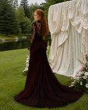 Load image into Gallery viewer, Jessamine Cape Wedding Dress, Statement Bridal Gown with Dramatic Draped Detail image 2