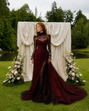 Load image into Gallery viewer, Jessamine Cape Wedding Dress, Statement Bridal Gown with Dramatic Draped Detail image 5