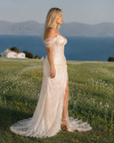 Load image into Gallery viewer, Josephine Long Sleeve Wedding Dress, Modest Bridal Gown with Elegant Train image 1